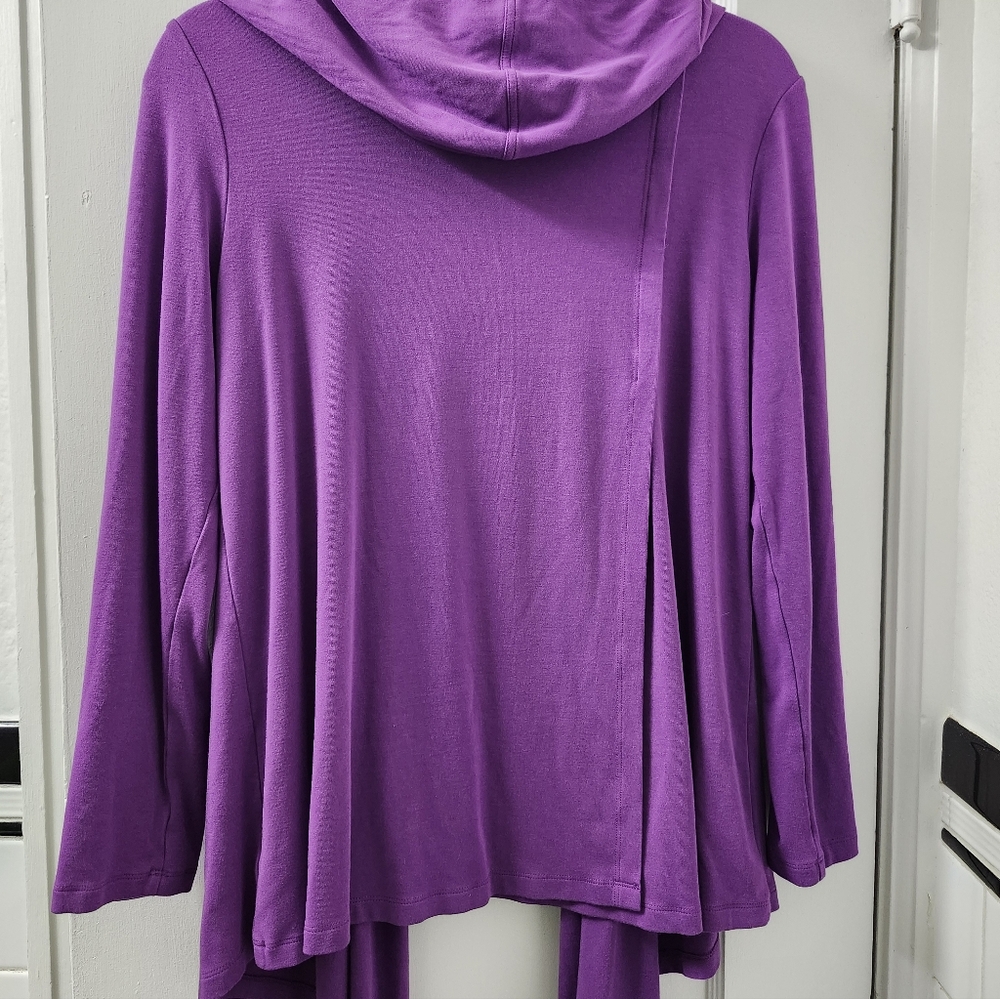 Attitudes by Renee Vibrant Purple Cardigan - Picture 4 of 5